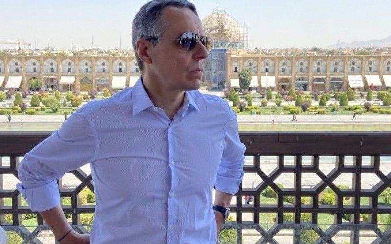 Swiss FM Visits Historical City of Isfahan
